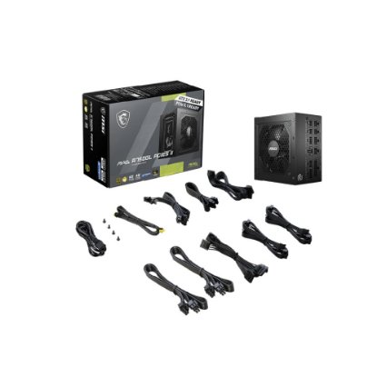 Napajanje 750W, MSI MAG A750GL PCIE5 II, ATX v3.1, 120mm vent, modularno, 80+ Gold