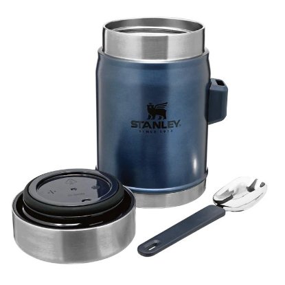 Posuda za hranu STANLEY Classic Legendary Food Jar + Spork, 0.4l, vilica-žlica, tamno plava
