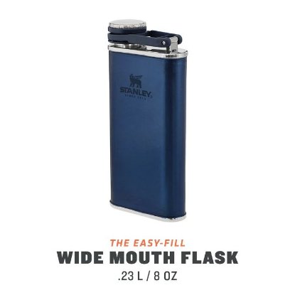Pljoska STANLEY Classic Easy Fill Wide Mouth Flask, 0.23l, tamno plava