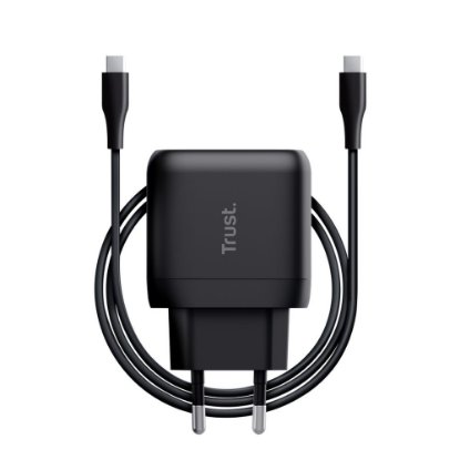 Kućni punjač TRUST Maxo, USB-C, 45W, USB-C kabel 2m, crni