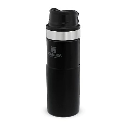 Šalica STANLEY Classic Trigger-Action Travel Mug, 0.47l, crna