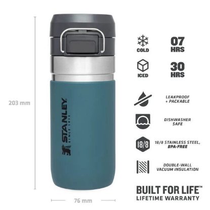 Boca STANLEY Go Quick Flip Water Bottle, 0.47l, plava