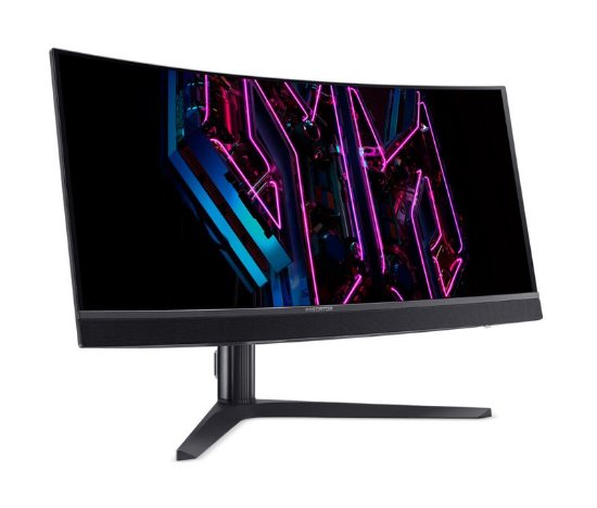 Gaming monitor 34" ACER Predator X34 Vbmiiphuzx UM.CXXEE.V01, UWQHD, OLED, 175Hz, 1ms, 1000cd/m2,AMD Free sync, zakrivljeni, zvučnici, crni