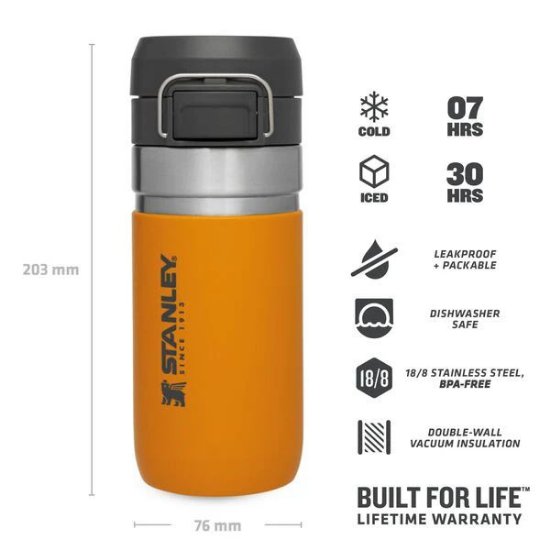 Boca STANLEY Go Quick Flip Water Bottle, 0.47l, narančasta