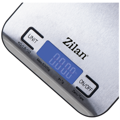 Kuhinjska vaga ZILAN ZLN2984, do 5 kg, inox