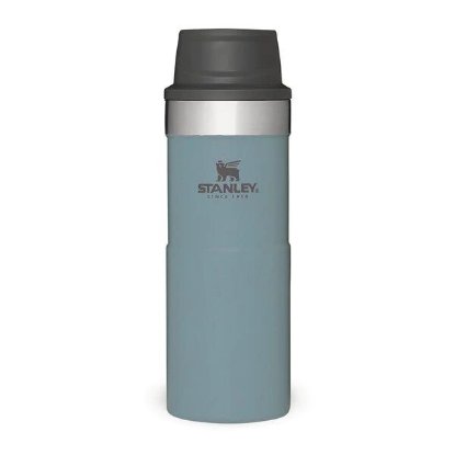 Šalica STANLEY Classic Trigger-Action Travel Mug, 0.35l, sivo plava