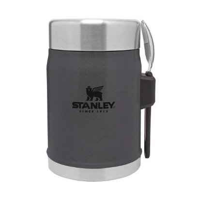 Posuda za hranu STANLEY Classic Legendary Food Jar + Spork, 0.4l, vilica-žlica, smeđa