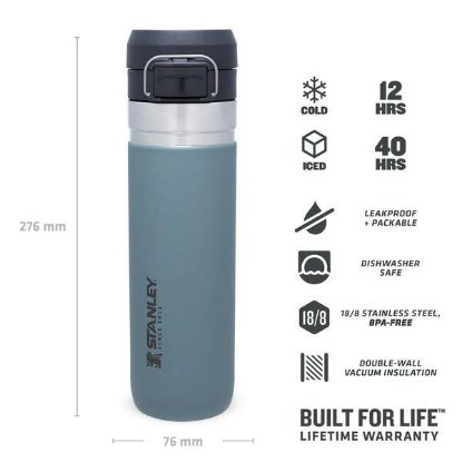 Boca STANLEY Go Quick Flip Water Bottle, 0.7l, sivo plava