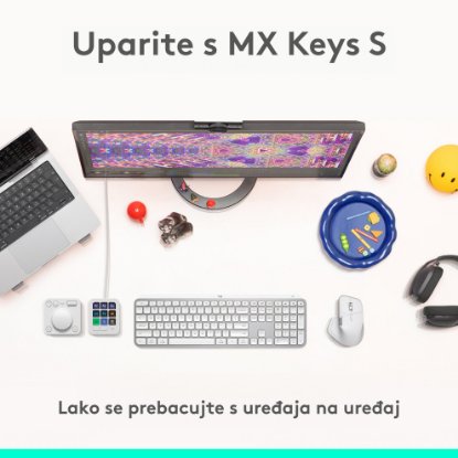 Miš LOGITECH MX Master 4, optički, bežični, BT, bijeli