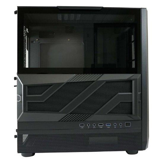 Kućište LC POWER 900B Lumaxx Gloom ARGB, MIDI, ATX, crno, 7 ventilatora, bez napajanja