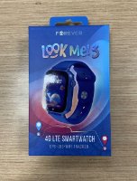 RABLJENI - Dječji pametni sat FOREVER LookMe! 3, 4G video pozivi, GPS, SOS gumb, vodootporan, plavi