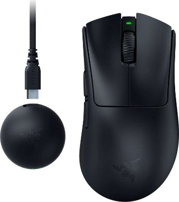 Miš RAZER DeathAdder V4 Pro, optički, 45000dpi, bežični, USB, crni
