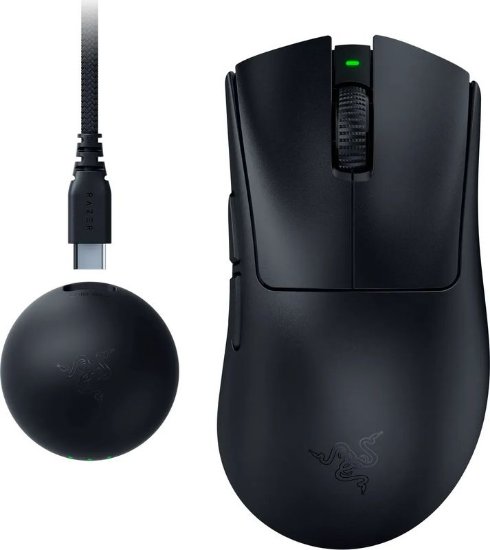Miš RAZER DeathAdder V4 Pro, optički, 45000dpi, bežični, USB, crni