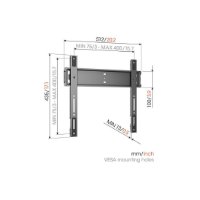 Nosač zidni za TV VOGEL'S TVM5505 ELITE, 32"-77", fiksni, do 75kg