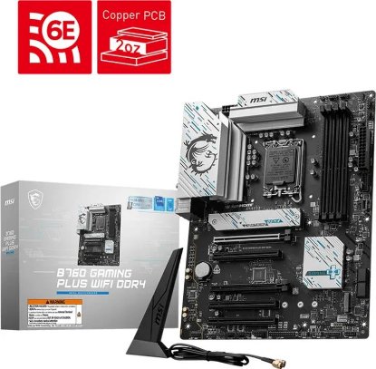 Matična ploča MSI B760 Gaming Plus WiFi DDR4, INTEL B760, ATX, s. 1700