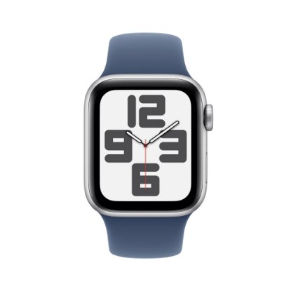 Pametni sat APPLE Watch SE2 V3 GPS, 40mm Silver Alu Case with Denim Sport Band - S/M