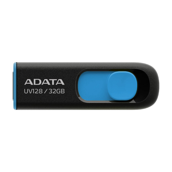 Memorija USB 3.2 FLASH DRIVE, 32GB, ADATA UV128 Blue AD, AUV128-32G-RBE, crno-plava