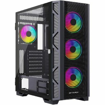 Kućište BIT FORCE GIANT ARGB-C-TG4, E-ATX, USB-C, RGB, crno, window, bez napajanja