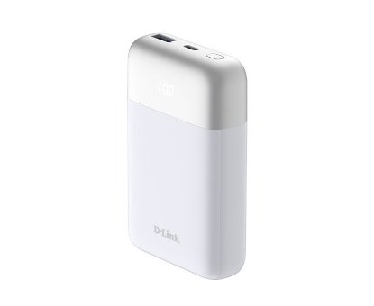 Mobilni USB punjač D-LINK PowerBank DPP-101, 10000 mAh, 1x USB-C, 1x USB-A, bijeli