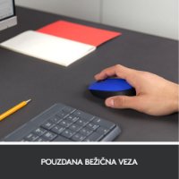 Miš LOGITECH M171, optički, bežični, plavi