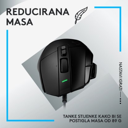 Miš LOGITECH Gaming G502 X, optički, 25600dpi, crni, USB