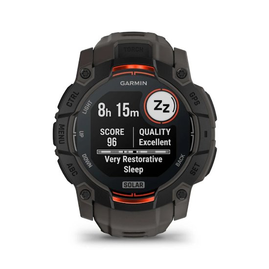 Pametni sat GARMIN Instinct 3 Solar 50mm, GPS, HR, pametne obavijesti, crni