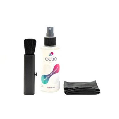 Sredstvo za čišćenje OCTIO S03, za ekrane, krpica, četkica, sprej, 150ml