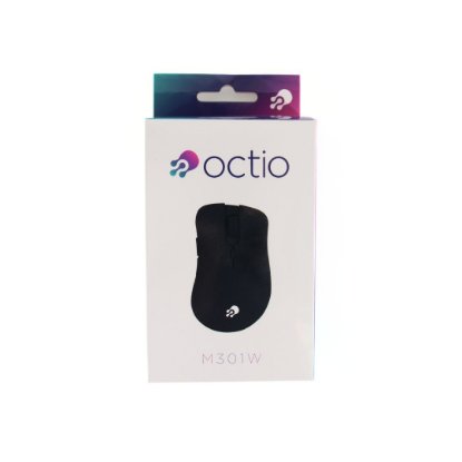 Miš OCTIO M301W, optički, bežični, 1600dpi, crni