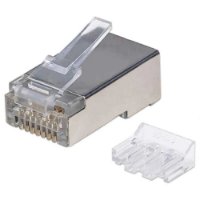 STP konektor INTELLINET CAT6A, RJ45, trostruki zupčasti terminal - 90 komada