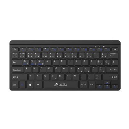 Tipkovnica OCTIO Compact K300WBT, bežična, BT, crna