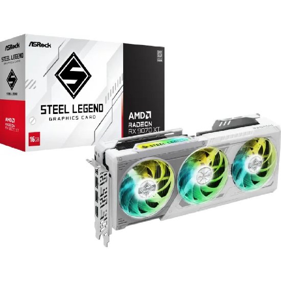 Grafička kartica ASROCK Radeon RX 9070 XT Steel Legend, 16GB GDDR6