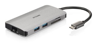 Docking station D-LINK DUB-M810, USB-C na 3x USB 3.0, 1x USB-C, HDMI, LAN, SD čitač kartica, za laptop