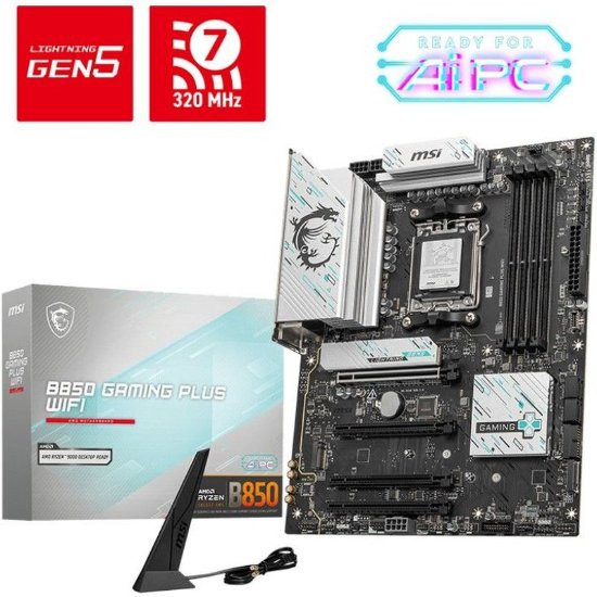Matična ploča MSI B850 Gaming Plus WIFI6E, AMD B850, DDR5, ATX, s. AM5