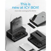 Docking station ICY BOX IB-2914MSCL-C31, USB-A/C 3.2 Gen2, M.2 NVMe SSD, 2.5”/3.5” SATA SSD/HDD, kloniranje