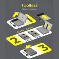 Eksterno kućište ICY BOX IB-AC603b-U3, USB 3.0 (M) na 2.5" SATA (M), siva zaštitna futrola