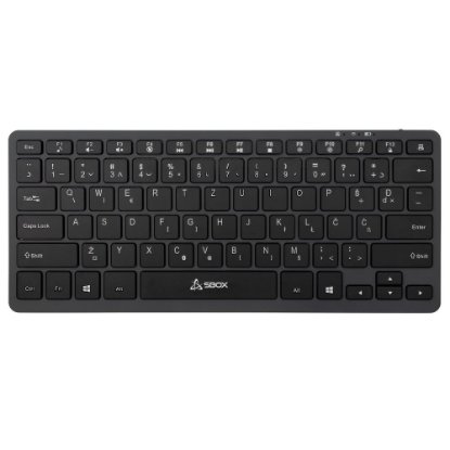 TIPKOVNICA SBOX BT-05, bežična, BT, membranska, HR znakovi, crna