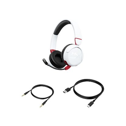 Slušalice HyperX Mini Kids Wireless, bežične, BT, 3.5mm, bijele