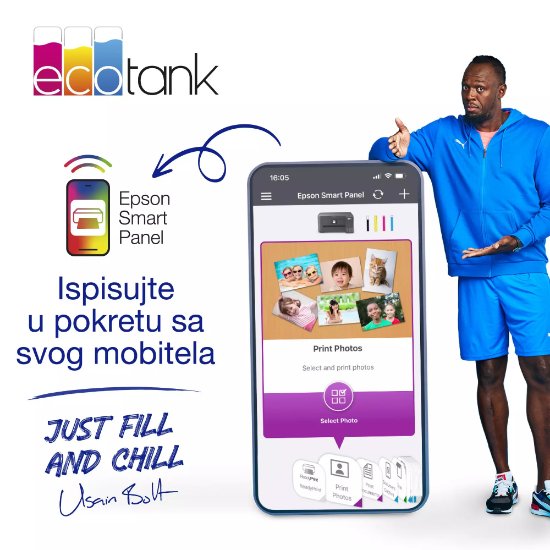 Multifunkcijski printer EPSON EcoTank L8180, printer/scanner/copy, 5760 dpi, A3, LAN, USB, WiFi