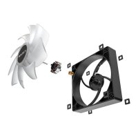 Ventilator MONTECH GF120 ARGB, PWM, 120mm, 1600 okr/min, RGB, crni