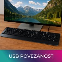 Tipkovnica OCTIO K200U, crna, USB