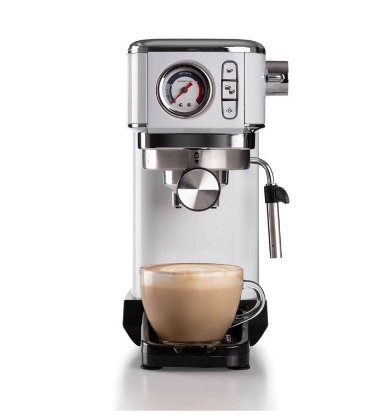 Aparat za kavu ARIETE Moderna 1381/14, NARROW, 1300 W, 15 bara, 1,1 l, bijeli