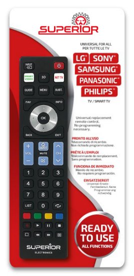 Univerzalni daljinski upravljač SUPERIOR 5U1,za LG/SAMSUNG/SONY/PANASONIC/PHILIPS