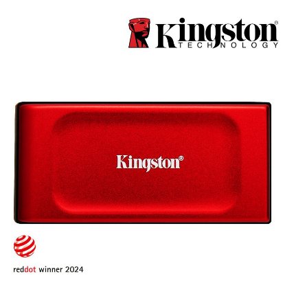 SSD vanjski 1TB KINGSTON XS1000R, SXS1000R/1000G, 1050/1000 MB/s, USB3.2, crveni