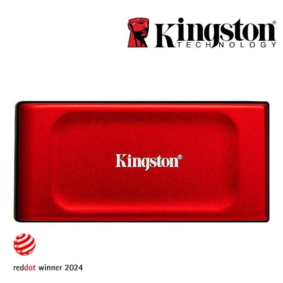 SSD vanjski 1TB KINGSTON XS1000R, SXS1000R/1000G, 1050/1000 MB/s, USB3.2, crveni