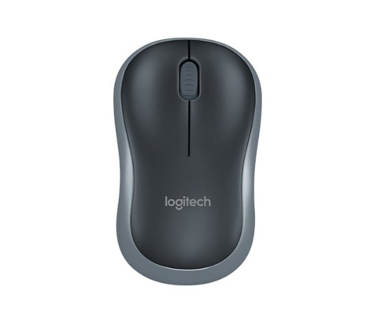 Miš LOGITECH M185, optički, bežični, 1000dpi, crno-sivi