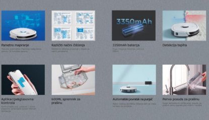 Robotski usisavač MIDEA M6, bijeli