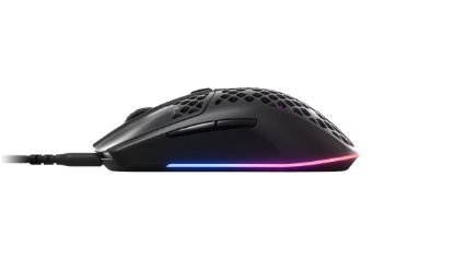 Miš STEELSERIES Aerox 3 2022 Edition, optički, RGB, 8500 CPI, mat crni, USB