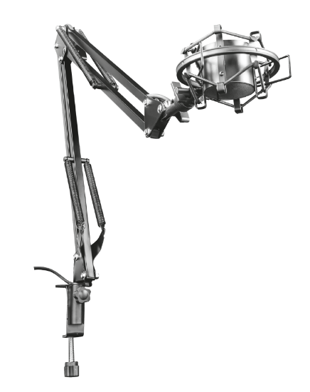 Nosač za mikrofon TRUST GXT 253 Emita, streaming, stolna, crna