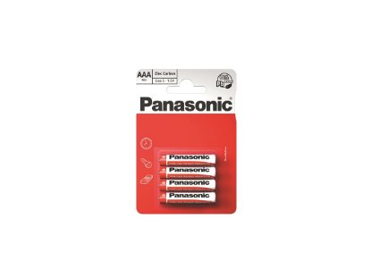 Baterija PANASONIC R03RZ/4BP, tip AAA, Zinc Carbon, 4 kom