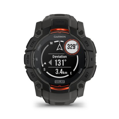 Pametni sat GARMIN Instinct 3 Solar 50mm, GPS, HR, pametne obavijesti, crni